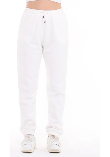 Üç Iplik Şardonlu Beyaz Eşofman Altı fırsatları