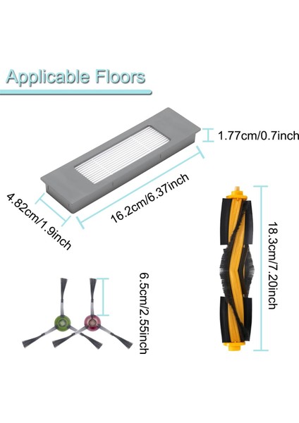 Ozmo T8/t8 /n8/n8 Robot Süpürge Ana Fırça Yan Filtresi Için Yedek Parçalar (Yurt Dışından) fiyatları