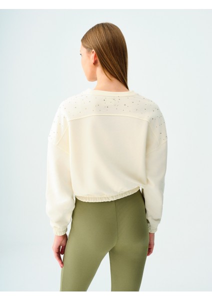 Long Crop Kadın Sweatshirt