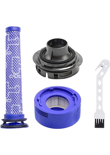 V7 V8 Elektrikli Süpürge Aksesuarları Için Arka Motor Kapağı + Filtre Ön Filtre Seti Yedeği (Yurt Dışından)