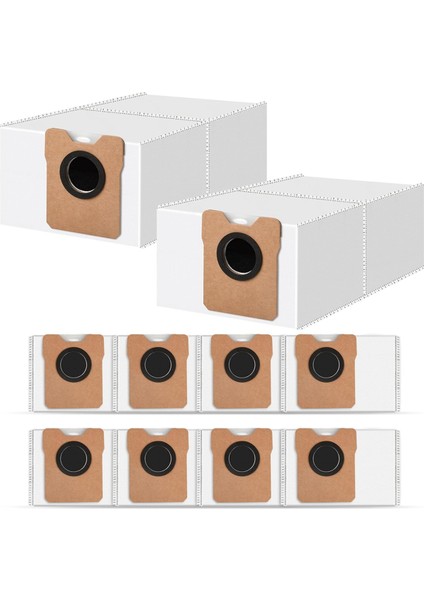 Omni C20 / C10 Robot Süpürge Için 10'lu Paket Toz Torbası Tek Kullanımlık Torba Aksesuarları (Yurt Dışından)