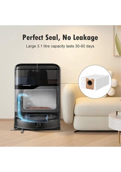 Omni C20 / C10 Robot Süpürge Için 10'lu Paket Toz Torbası Tek Kullanımlık Torba Aksesuarları (Yurt Dışından) fırsatları