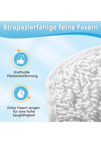 Vilead Steam Plus Vakum Yedek Parçaları Zemin Temizleyici Için 6 Adet Dik Bez (Yurt Dışından) modelleri