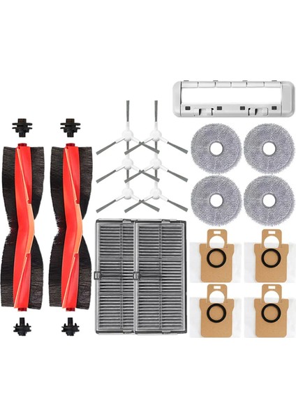 M30S D103CN Robot Süpürge Parçaları Ana Yan Fırça Filtre Paspas Bezi Toz Torbaları Aksesuarları (Yurt Dışından)