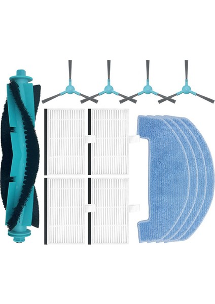 Trouver E10, E20 / D10, T10 Lite Serisi Ana Yan Fırça Filtresi Paspas Bezi Parçaları (Yurt Dışından)