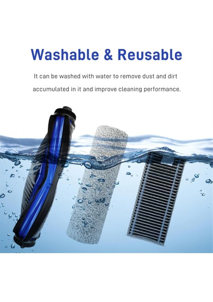 X8 Pro Omni Elektrikli Süpürge Ana Yan Fırça Filtreleri Toz Torbaları Yedek Aksesuar Seti (Yurt Dışından) modelleri