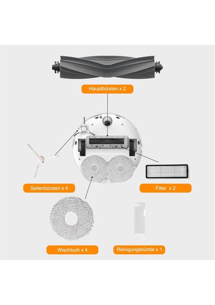 L10S Ultra / L10 Robot Süpürge Ana Yan Fırça Filtresi Paspas Pedi Toz Torbaları Aksesuarları (Yurt Dışından) fırsatları