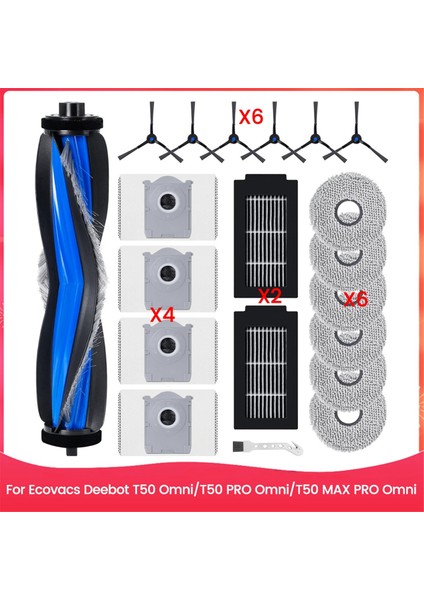 T50 OMNI/T50 Pro Omni Robot Süpürge Parçaları Için Yedek Aksesuar Seti (Yurt Dışından)