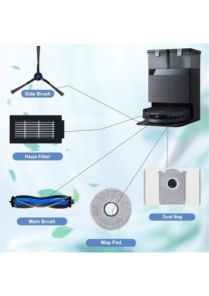 T50 OMNI/T50 Pro Omni Robot Süpürge Parçaları Için Yedek Aksesuar Seti (Yurt Dışından) fiyatları