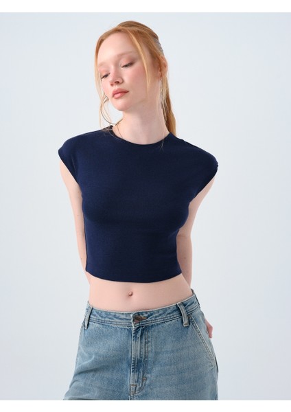 Crop Kadın Tshirt K.kol