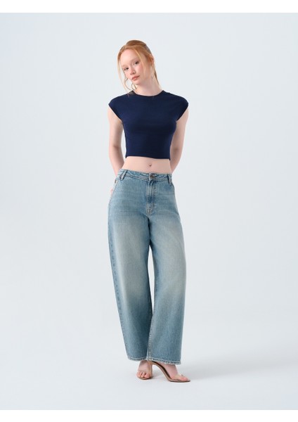 Crop Kadın Tshirt K.kol