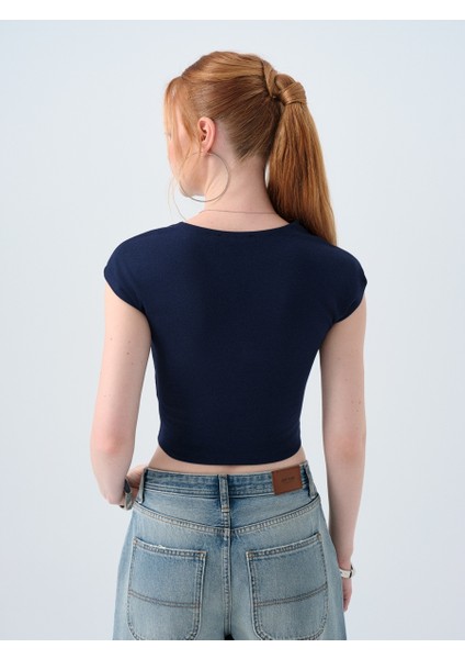 Crop Kadın Tshirt K.kol