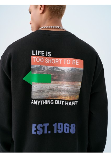 Oversize Erkek Sweatshirt