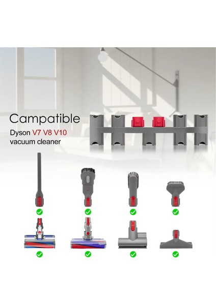 V7 V8 V10 V11 V15 Elektrikli Süpürge Için Depolama Rafı Alet Tutucu Fırça Başlığı Temizleme Aksesuarları Braketi (Yurt Dışından) fırsatları