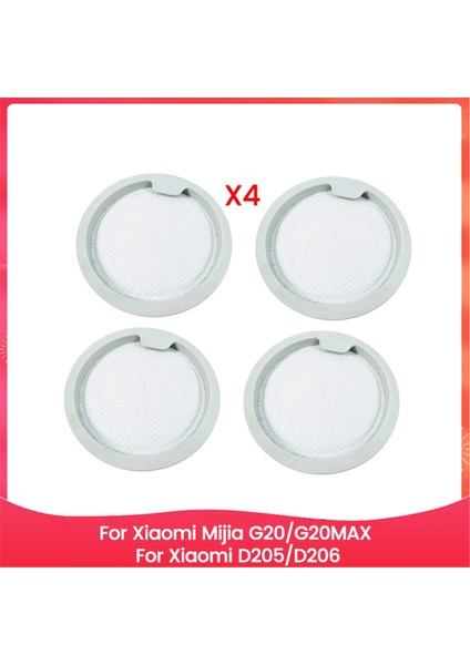 G20/G20MAX D205/D206 Elektrikli Süpürge Yedek Parçaları Için 4 Adet Filtre (Yurt Dışından)