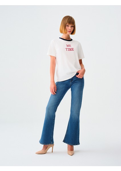 Oversize Fit Kadın Bluz K.kol