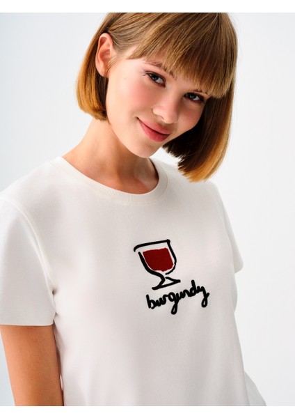 Slim Fit Kadın Tshirt K.kol