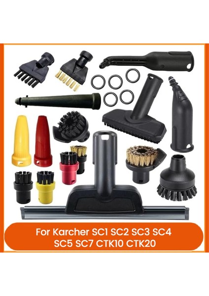 Sc1 Sc2 Sc3 Sc4 Sc5 Sc7 CTK10 CTK20 Buharlı Temizleyici Fırçaları Için Fırça Başlığı Nozulu Aksesuar Seti (Yurt Dışından)