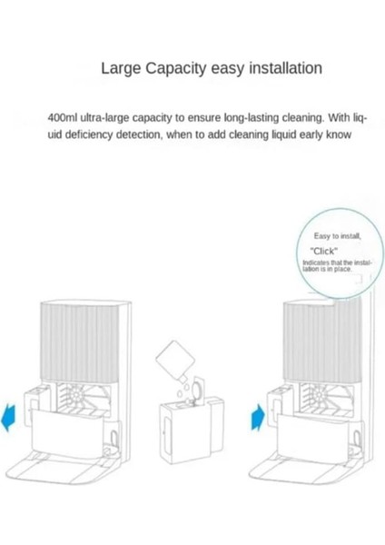X40/X40PRO/X40PRO PLUS/X40PRO Ultra Vakum Parçaları Için Kanalizasyon Tankı Iyonik Koku Giderme + Temizleme Sıvısı Modülü (Yurt Dışından) modelleri