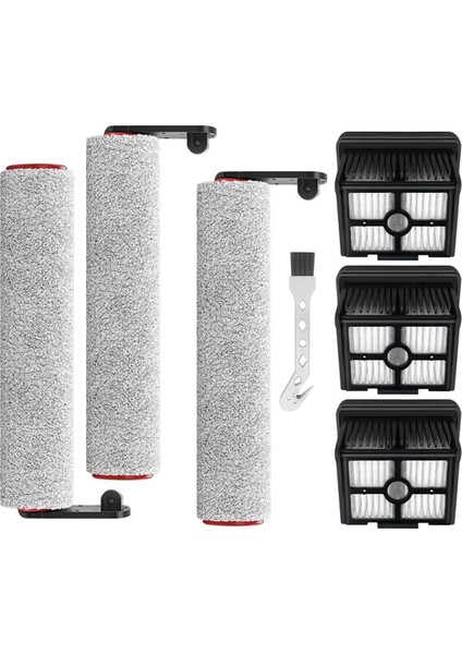 H12 Pro, Dual, G10 Pro Kablosuz Islak Kuru Elektrikli Süpürge Için Yedek Fırça Silindiri ve Filtre (Yurt Dışından)