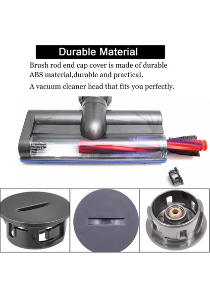 V6 / DC59 DC62 SV03 SV073 Doğrudan Tahrikli Kablosuz Elektrikli Süpürge Ataşmanı Için 2 Adet Fırça Çubuğu Uç Kapağı Kapağı (Yurt Dışından) fiyatları