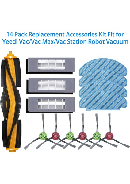 Vac/vac Max/vac Station Robot Süpürge ve Ana Fırça Parçalarına Uygun Yedek Aksesuar Seti (Yurt Dışından) fırsatları