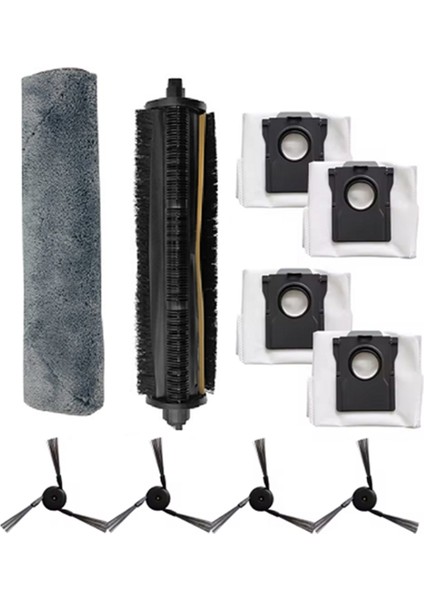 Z5 / Pro Z50 Ultra Anti-Silindir Fırça Toz Torbası Yan Raylı Paspas Bezi Yedek Parçaları Için 10 Adet (Yurt Dışından)