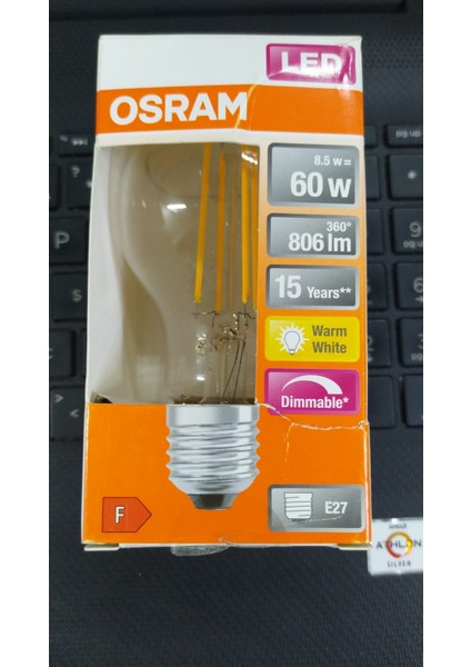 8,5W/60W 806LM E27 Duy Ampul 2700K