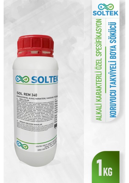 Hassas Yüzeylere Uygun Boya Sökücü - Sol Rem 340