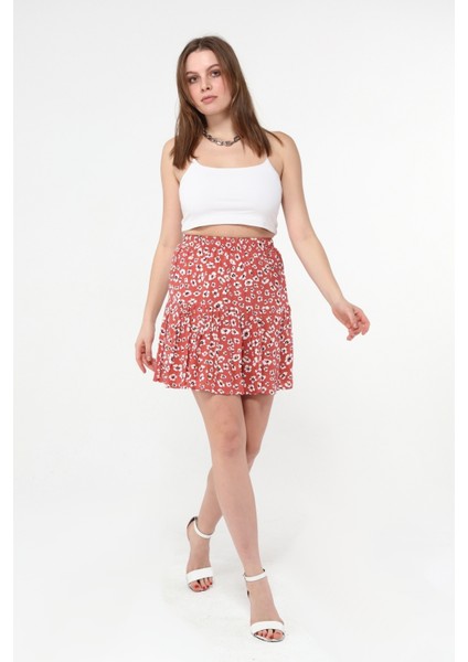 Çiçek Desenli Mini Boy Şort Etek- Vera fiyatları