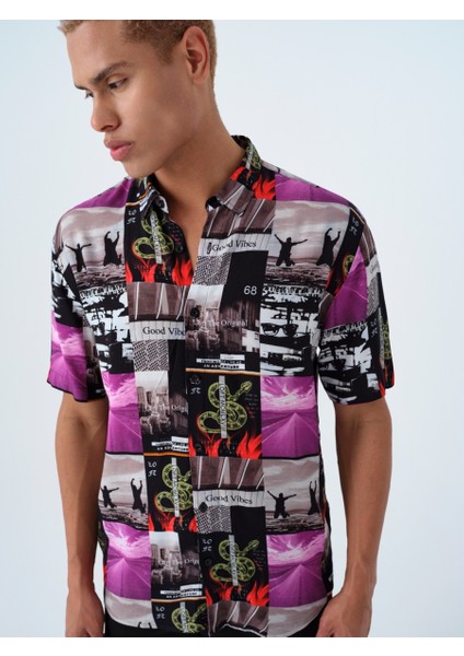 Relax Fit Erkek Gömlek K.kol