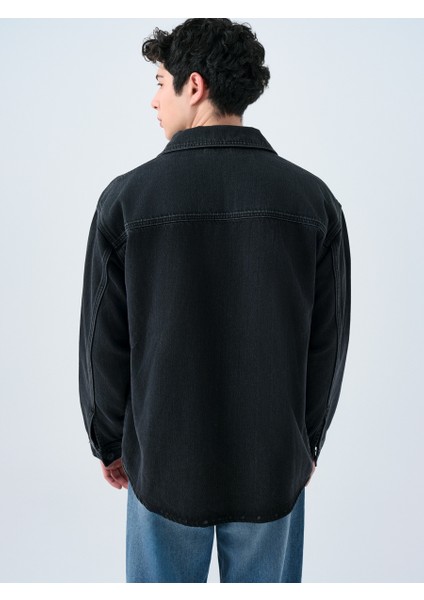 Oversize Erkek Gömlek U.kol