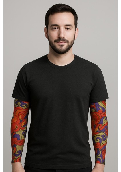 Çorap Dövme Giyilebilir Kol Bacak Dövmesi Likralı 2 Adet Model 4 (5256)