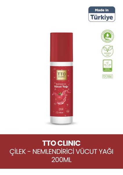 Tto Clinic Vücut Yağı Çilek 200 ml (Çay Ağacı Yağı / Tea Tree Oıl) fiyatları