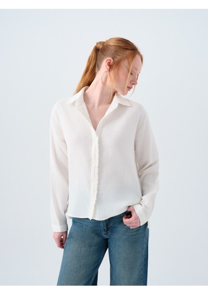 Regular Fit Kadın Gömlek U.kol