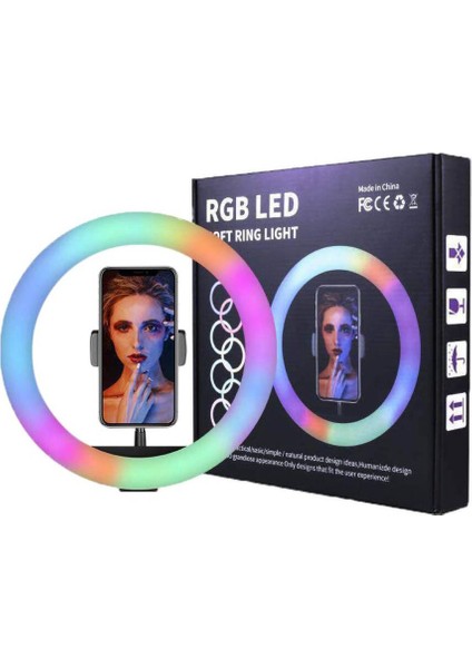 36 Inç Rgb LED Soft Ring Light - Ayaklı ve 360 Derece Dönebilir fiyatları