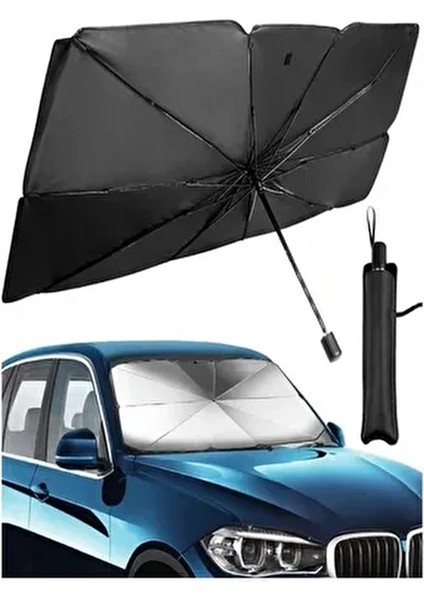 Katlanabilir Güneşlik 79x140 cm Tüm Araçlar için Ön Cam Gölgelik Sıcaklık Azaltma Özelliği fırsatları