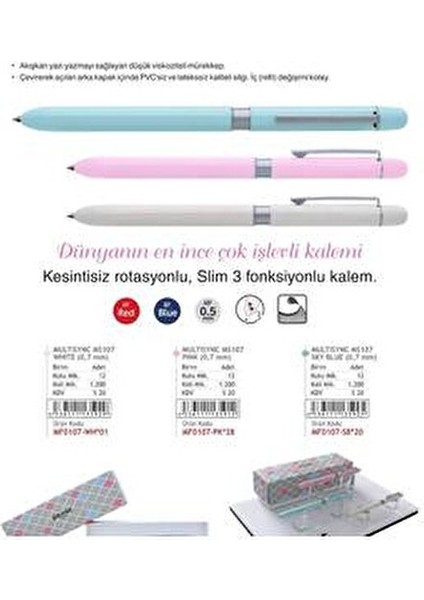 0.7 mm Mavi Versatil Kalem Uzun Ömürlü Mekanizma ile Okul ve Ofis Kullanımı için indirimleri