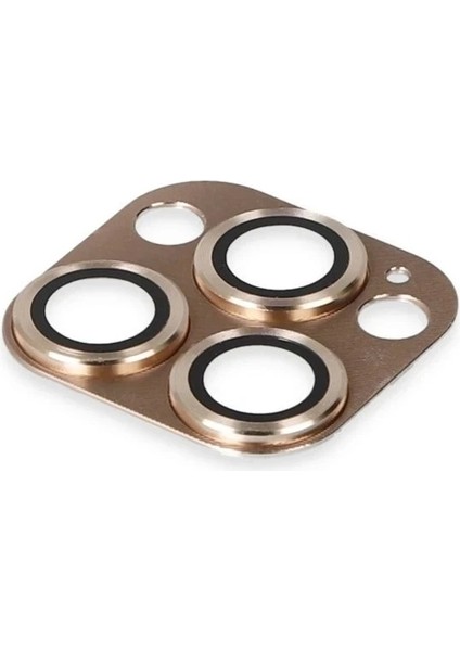 iPhone 13 Pro Max Pers Alüminyum Kamera Lens - GOLD-(5796) fiyatları