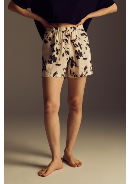 Kadın Modal Dokuma Cepli Şort