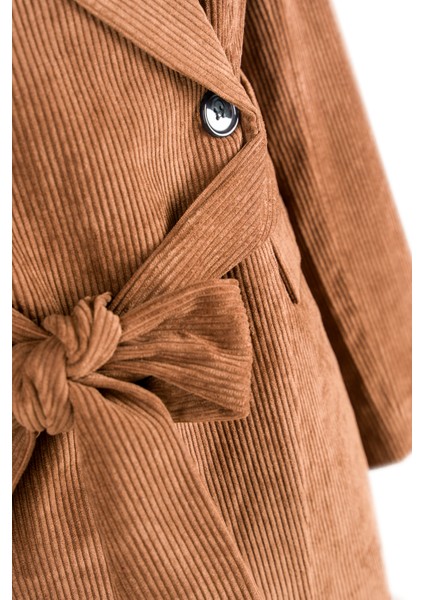 Fitilli Kadife Beli Kuşaklı Ceket indirimleri