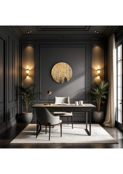 :temperli Cam Daire Tablo, Cam Tablo, Uv Baskı, CTT023