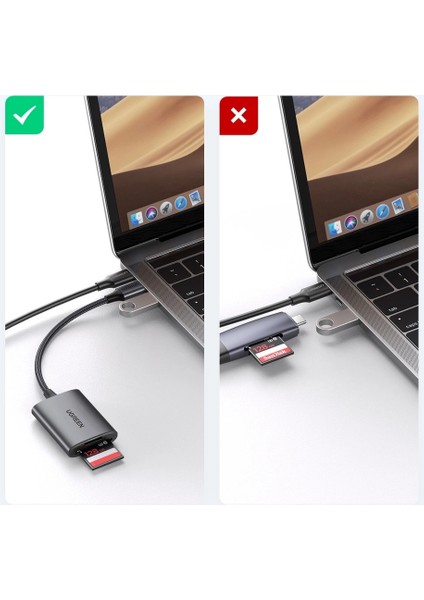 15251 CM401 Usb-C 3.0 Sdhc Minisd Microsd Mmc Rs-Mmc Mmcmicro Sdxc Sd Hafıza Kartı Okuyucu fiyatları