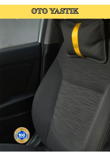 Porsche Cayman 987 2004-2012 With Bose Oto Koltuk Sarı Şerit Boyun Yastığı 2 Adet fırsatları