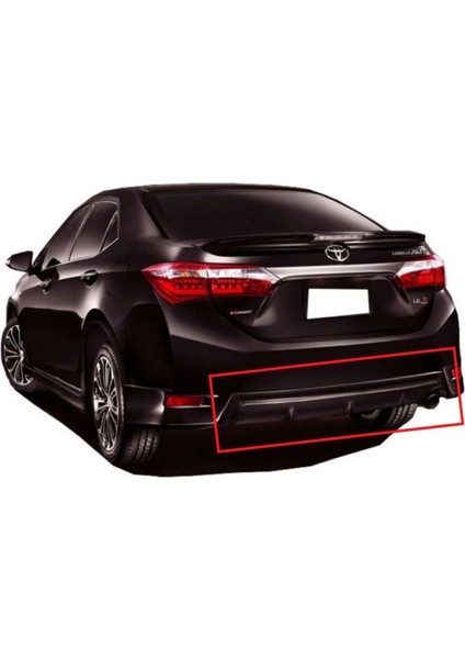 Corolla 2013-2018 Arka Tampon Orta Difüzör Tek Parça (( Boyasız ))