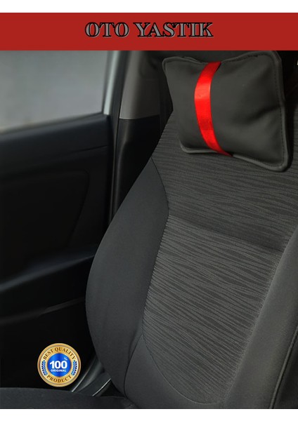 Opel Astra J 2009-2015 Hb Sedan Oto Koltuk Kırmızı Şerit Boyun Yastığı 2 Adet fırsatları