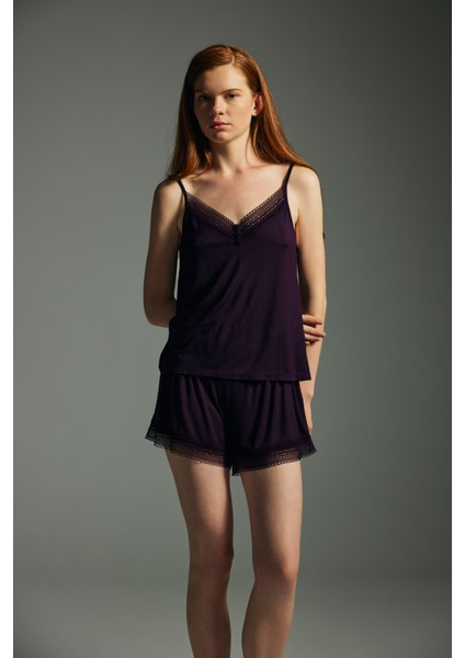 Kadın Viskon Ayarlanır Ip Askılı Atlet Pijama Üstü fiyatları