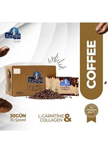 Kolajen & L'carnitine Ekstratlı 30 Şase Form Kahve 150 gr Detoks