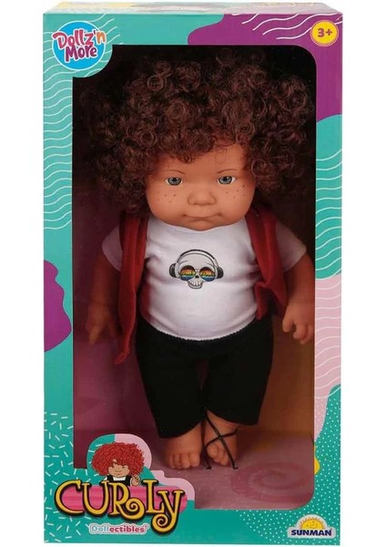 Kıvırcık Saçlı Curly Bebek 35 cm
