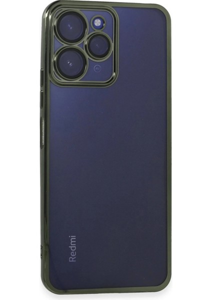 Xiaomi Redmi 12 Kılıf Lensli Silikon - YEŞIL-(5796)